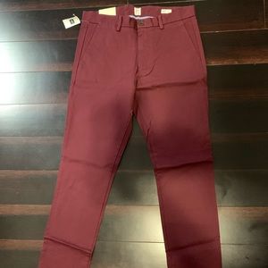 Burgundy Pants - Skinny - 32x32 - BRAND NEW